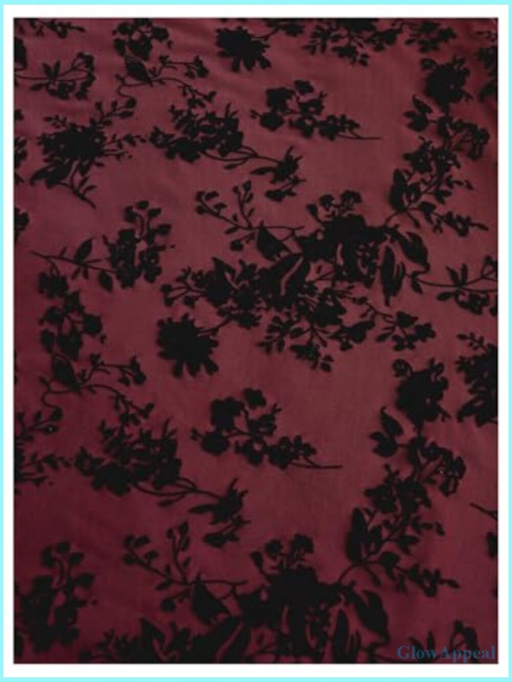 Floral Jacquard Mesh Gothic Dress Long Sleeve A-Line Vintage - Picture 4 of 5